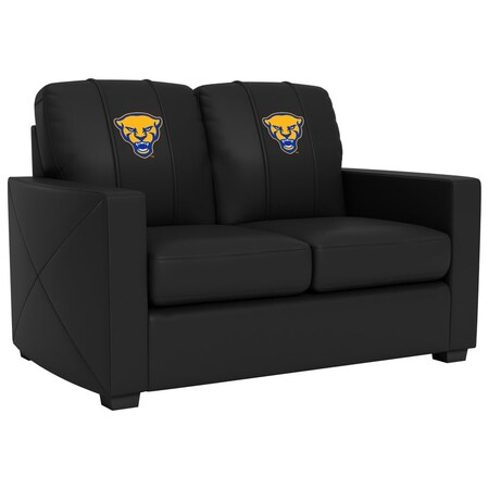Dreamseat Silver Loveseat with Pittsburgh Panthers Alternate Logo XZ7759003LSCDBK-PSCOL12124